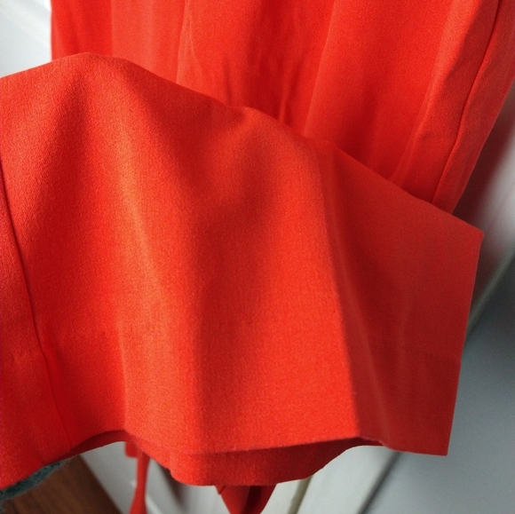 New York & Company Red and Orange Trousers Vibrant Style - Picture 6 of 10